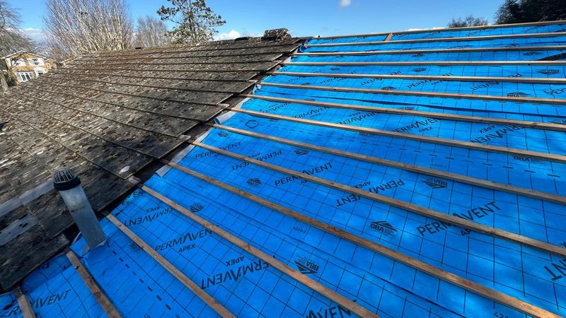 new felt battens tiles and cement ridge speldhurst tunbridge wells 09